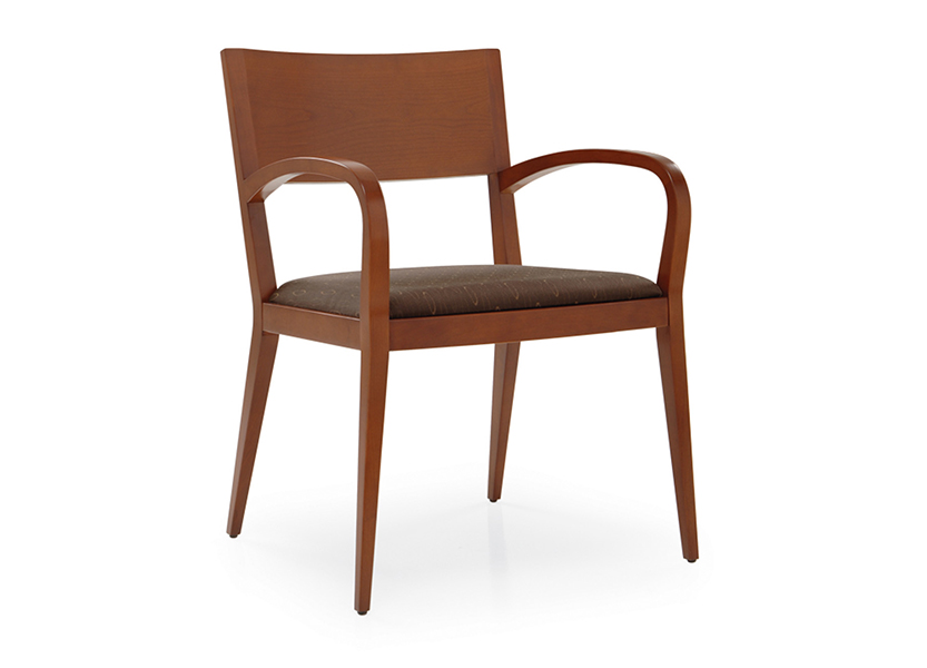 Addison guest chair with solid back