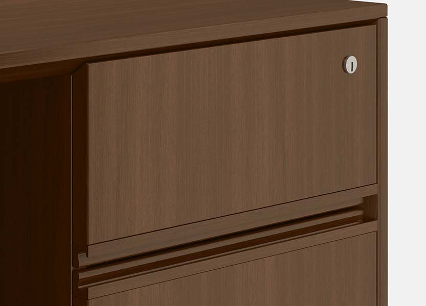 Latitude desk drawer with lock
